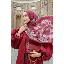 Buttonscarves Farra Saten Şal - Poppy
