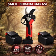 Badem10 Şarjlı Budama Makası 35 mm Profesyonel Dal Kesme Makinesi Akülü Bahçe Budama Aleti Güçlü Motor
