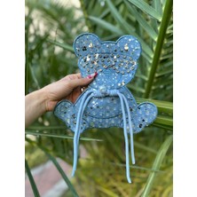 Gönülden Tasarım Zirkon Taş Işleme Kot Ayı Arma Dikiş Aksesuarı 24X23 cm