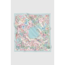 Buttonscarves Forestis Vual Kare Eşarp - Aquamarine