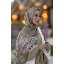 Buttonscarves Wave Saten Şal - Tan