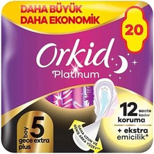 Indispensablely Orkid Platinum Gece Ekstre Ped 20'li