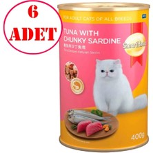 Smart Heart Kedi Konservesi Sardalya ve Ton Balıklı 400 gr 6 Ad