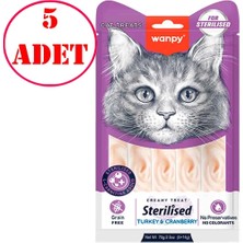 Wanpy Kısır Kedi Ödülü Hindili 14 gr x 5 Li 5 Ad
