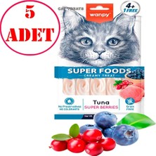 Wanpy Kedi Ödülü Ton Balıklı Yaban Mersini & Kızılcıklı 14 gr x 5 Li 5 Ad
