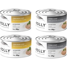 Molly 2 Çeşit Karma Kitten Yavru Kedi Konservesi 85 Gr. x 4 Adet