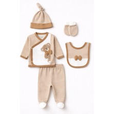 Rain Baby Bebek Takım Pamuklu 5 Parça Erkek Bebek Set 0-3 Aylık