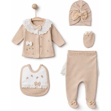 Rain Baby Kız Bebek Takım Desenli Uzun Kollu Pamuklu