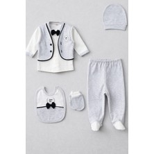 Rain Baby Bebek Takım Pamuklu 5 Parça Erkek Bebek Set 0-3 Aylık