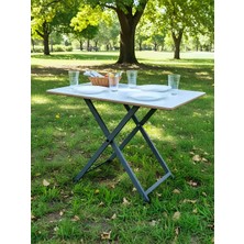 Asudehome Katlanır Balkon Bahçe Kamp Masası