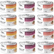 Molly 3 Çeşit Karma Yetişkin Kedi Konservesi 85 Gr. x 12 Adet