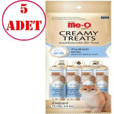 Me-O Gold Creamy Kedi Ödülü Ton Balıklı ve Biotinli 4X15 gr 5 Ad