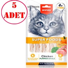 Wanpy Kedi Ödülü Tavuklu Balkabaklı 14 gr x 5 Li 5 Ad