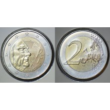 Banknoting Fransa 2 Euro 2022 Hatıra-Jacques Chirac. Kapamada Çilaltı.