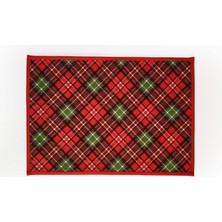 Alesta Home Alesta Home Kırmızı Pötikareli Pamuklu 6'lı Amerikan Servis 35x50 cm SRV011