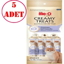 Me-O Gold Creamy Kedi Ödülü Ton Balığı ve Taurinli 15 gr 4'lü Pk 5 Ad