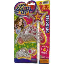 Flamex S01002256 Kokoş Set Taç/asa Simli 4prç Krtl