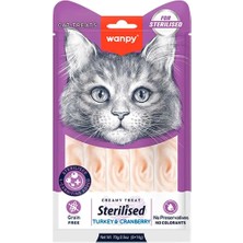 Wanpy Kısır Kedi Ödülü Hindili 14 gr x 5 Li