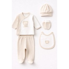 Rain Baby Bebek Takım Pamuklu 5 Parça Erkek Bebek Set 0-3 Aylık