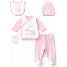 Rain Baby Kız Bebek Takım Desenli Uzun Kollu Pamuklu