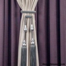 Hayal Dünyası Özel Yapım Ahşap Orta Bağlama Perde Bağı Braçol Perde Aksesuarı