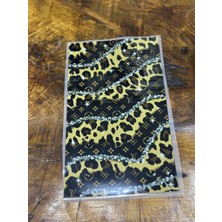 Gönülden Tasarım Ütü Ile Yapışan Leopar Transfer Baskı Arma 30X18 cm