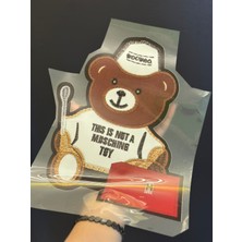 Gönülden Tasarım Ütü Ile Yapışan Tasarım Ayı Transfer Baskı Arma 24X19 cm