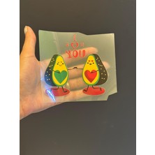 Gönülden Tasarım Ütü Ile Yapışan Tasarım Avakado Transfer Baskı Arma 10X10 cm