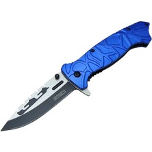 Balkan Grup Eco Lounge Lanmark M30B Tırtıklı Kamp Çakı 21 cm - Plastik Sap, Otomatik, Kemerlikli