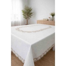 Flamel Dantelli Masa Örtüsü & Runner Seti – Şık ve Zarif Sunumlar