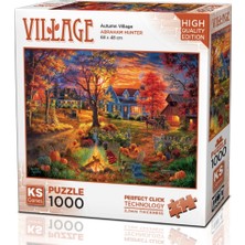 Gray Line Gry Nessiworld Autumn Village Puzzle 1000 Parça 20671 Nel1