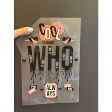 Gönülden Tasarım Ütü Ile Yapışan Tasarım Ağlayan Yazı Transfer Baskı Arma 23X17 cm