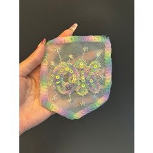 Gönülden Tasarım 14X12 cm Boncuk Pul Işleme Ok Yazılı Cep Arma Dikiş Aplike