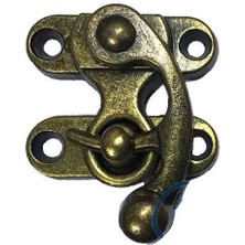 Balkan Grup Eco Lounge Kancalı Yay Gözü, Ahşap Kutu Klipsi - Küçük, Antik, 1 Adet