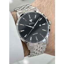 Hediyelik Fiesta Çelik Kordon Su Geçirmez Renk Atmaz Siyah Kadran Orjinal 2 Yıl Garantili Erkek Kol Saati