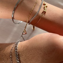 Mute Jewelry 925 Ayar Gümüş Çift Bileklik