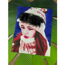Gönülden Tasarım Ponponlu Kız Arma Dikiş Aplike 25X19 cm