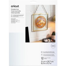 CRICUT 2011884 PRINTABLE VİNİL 21.5X28CM 12Lİ PAKET TRANSPARAN