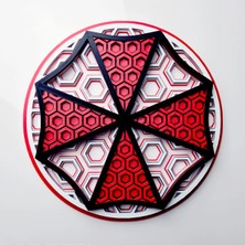 North Edge 3D Resident Evil Umbrella Logo Mosaic Dekoratif Duvar Panosu – 3D Baskı Özel Tasarım