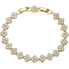 Mute Jewelry Yonca Taşlı Bileklik