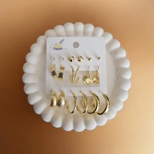 Purpur Accessories Çelik Küpe Seti