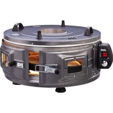Marsilyan Gross Yuvarlak Davul Fırın Standart Ayarlanabilir Termostat = 50°C-320°C 1300W - 53CM Alüminyu