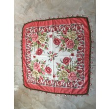 Mor Tırtıl El Işi Oyalı Yazma,eşarp Çeyizlik Hediyelik