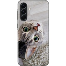 Senada Samsung Galaxy A57 (SM-A576B) Uyumlu Kılıf Desenli Baskılı Tpu Rubber Kapak Evdeki Kedi