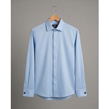 Pakman Slim Fit Uzun Kol Italyan Yaka Gizli Kanun Duble Manşet Kol Düğmeli Cesur Gömlek