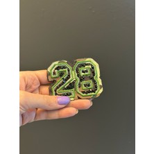 Gönülden Tasarım Ütü Ile Yapışan 28 Rakamlı Kamuflaj Arma Dikiş Aplike 7x6 cm