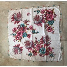 Mor Tırtıl El Işi Oyalı Yazma,eşarp Çeyizlik Hediyelik