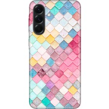 Nurdic Samsung Galaxy A57 Kılıf 0.4mm Lazer Kesim Silikon Kapak Renkli Çatı