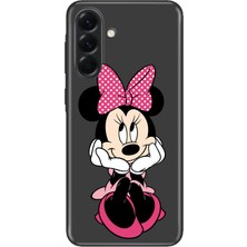 Nurdic Samsung Galaxy A57 Uyumlu Kılıf Silikon Desenli Tam Koruma Resimli Minnie Karakter