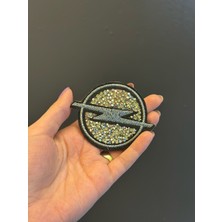 Gönülden Tasarım Ütü Ile Yapışan Yıldızım Taşlı Arma Çap 6 cm